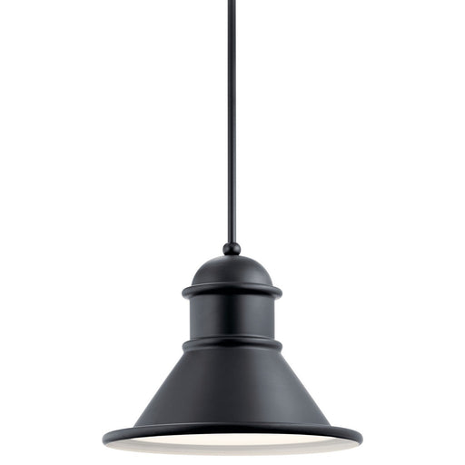 Kichler 49777BK One Light Outdoor Pendant, Black (2)
