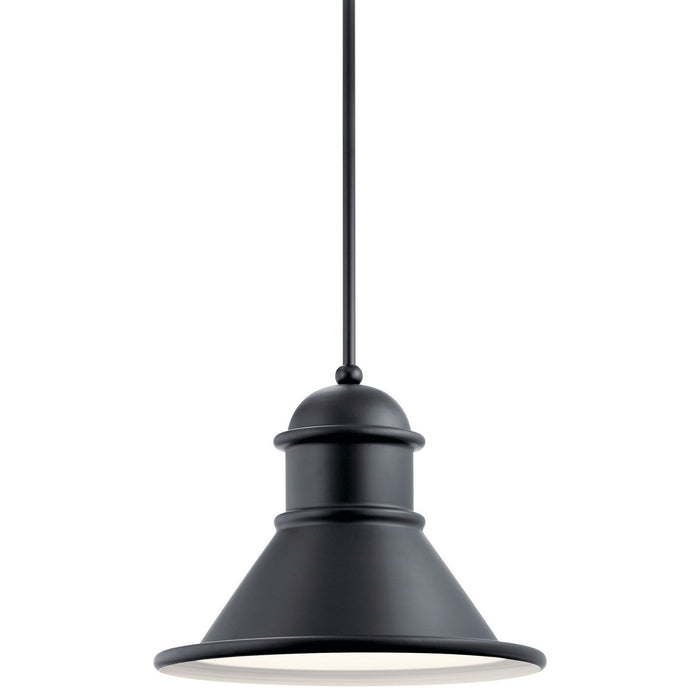 Kichler 49777BK One Light Outdoor Pendant, Black (2)