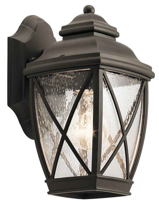 Kichler 59113OZ Branner One Light Outdoor Wall Mount, Olde Bronze