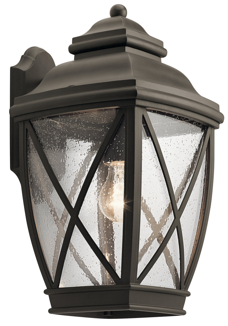 Kichler 49842OZ One Light Outdoor Wall Mount, Olde Bronze