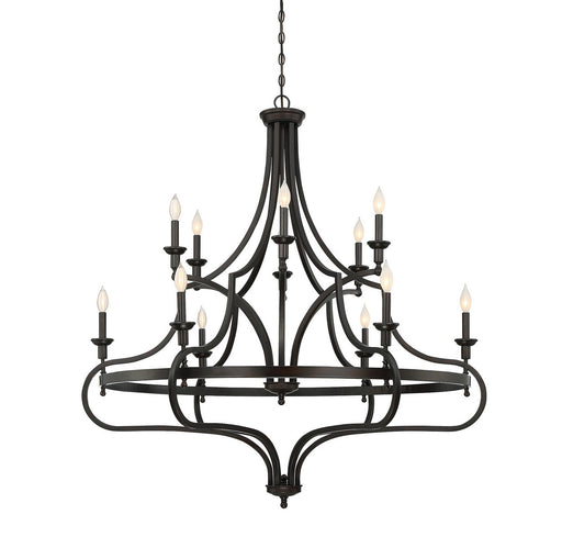 Savoy House 1-9084-12-13 12 Light Chandelier, English Bronze