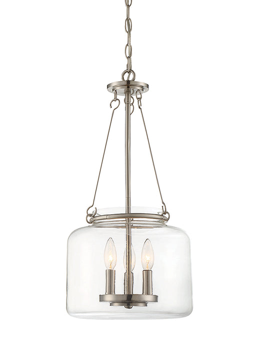 Savoy House 7-9006-3-SN Three Light Pendant, Satin Nickel