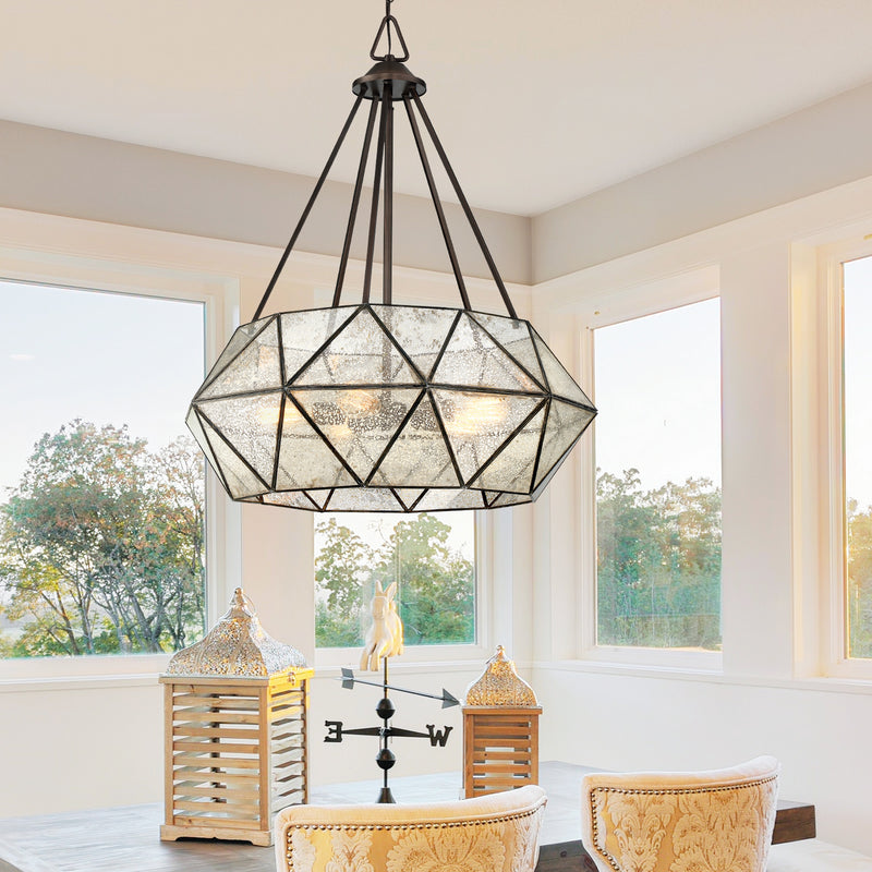 Savoy House 7-9009-5-28 Five Light Pendant, Oiled Burnished Bronze (2)
