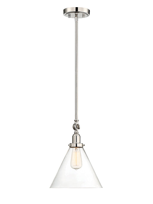 Savoy House 7-9132-1-109 One Light Pendant, Polished Nickel