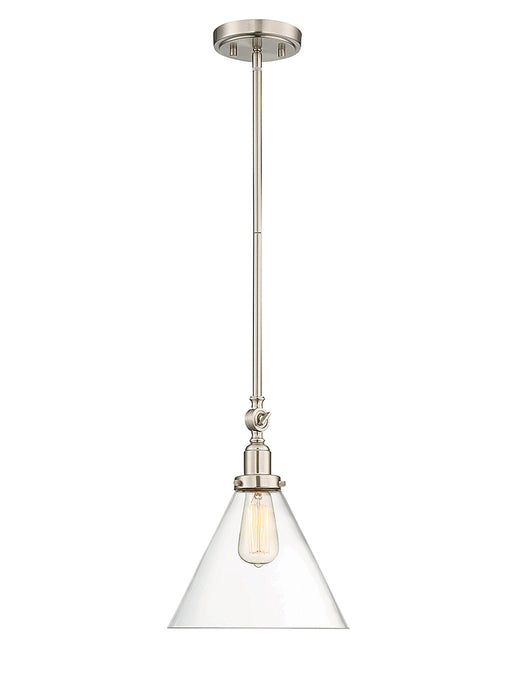 Savoy House 7-9132-1-SN One Light Pendant, Satin Nickel