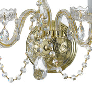 Crystorama 1033-PB-CL-S Traditional Crystal Three Light Wall Sconce Polished Brass Alternate Image 2.jpg