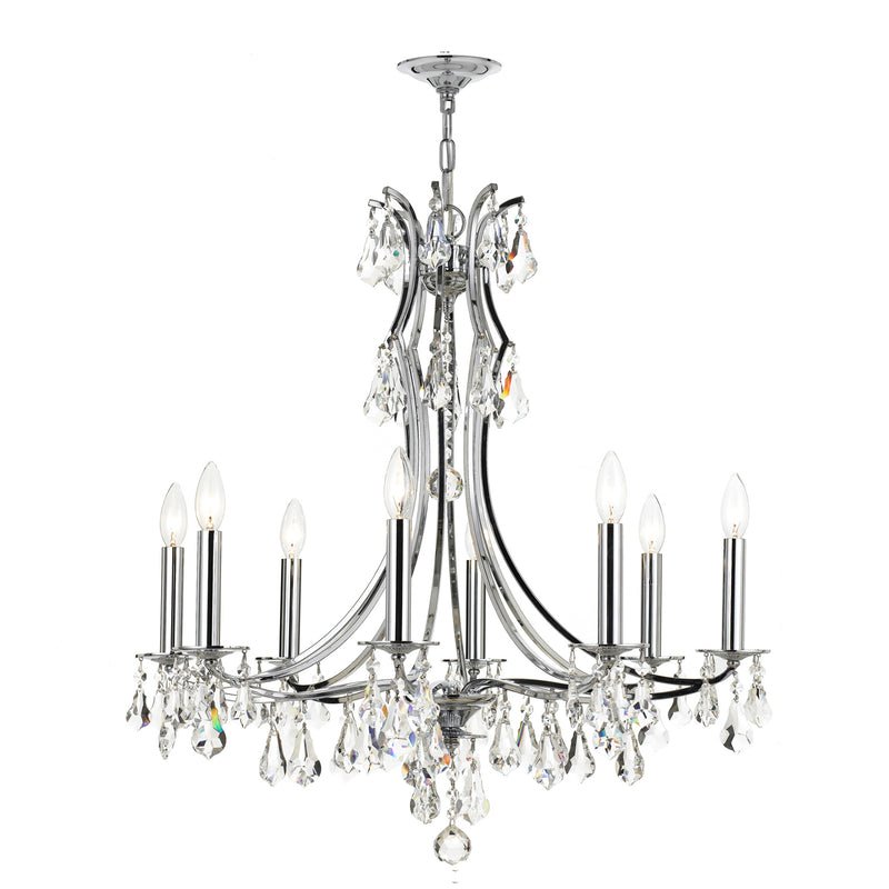 Crystorama 5938-CH-CL-S Cedar Eight Light Chandelier Polished Chrome Alternate Image.jpg