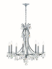 Crystorama 5938-CH-CL-S Cedar Eight Light Chandelier Polished Chrome Main Image.jpg