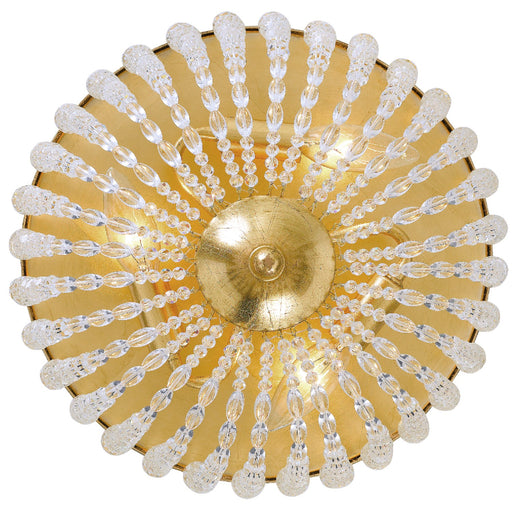 Crystorama 600-GA Rylee Three Light Flush Mount Antique Gold Alternate Image.jpg