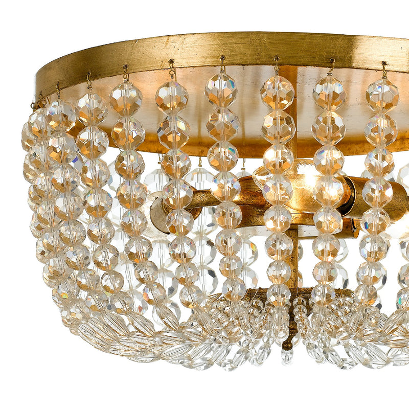 Crystorama 600-GA Rylee Three Light Flush Mount Antique Gold Alternate Image 2.jpg