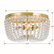 Crystorama 600-GA Rylee Three Light Flush Mount Antique Gold Alternate Image 4.jpg