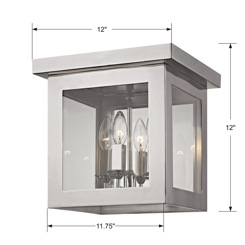 Crystorama 6050-PN Hurley Four Light Flush Mount Polished Nickel Alternate Image.jpg