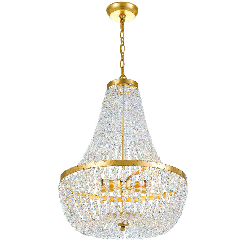 Crystorama 608-GA Rylee Six Light Chandelier Antique Gold Alternate Image.jpg