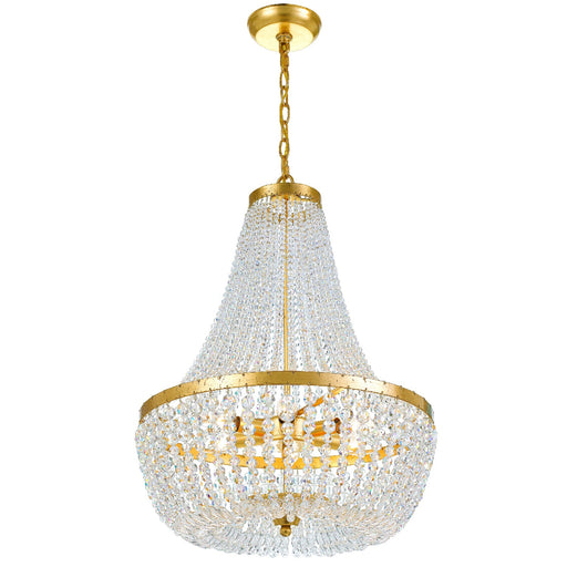 Crystorama 608-GA Rylee Six Light Chandelier Antique Gold Alternate Image.jpg
