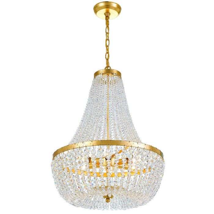 Crystorama 608-GA Rylee Six Light Chandelier Antique Gold Alternate Image.jpg