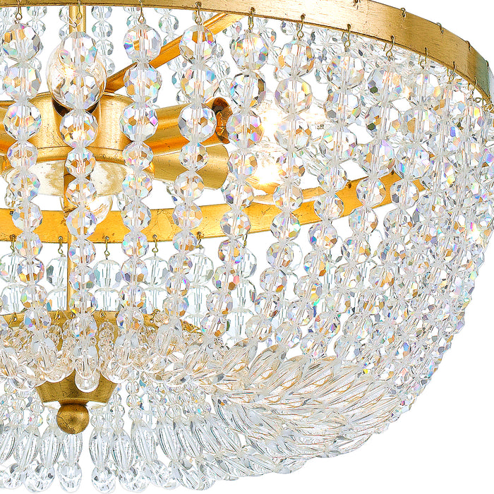 Crystorama 608-GA Rylee Six Light Chandelier Antique Gold Alternate Image 4.jpg