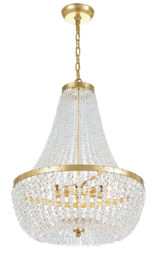 Crystorama 608-GA Rylee Six Light Chandelier Antique Gold Main Image.jpg
