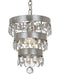Crystorama 6103-SA Perla One Light Mini Chandelier Antique Silver Main Image.jpg
