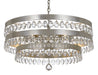 Crystorama 6108-SA Perla Six Light Chandelier Antique Silver Main Image.jpg