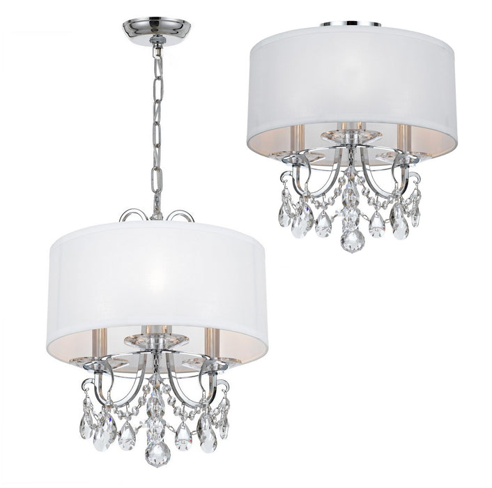 Crystorama 6623-CH-CL-S Othello Three Light Mini Chandelier Polished Chrome Alternate Image 2.jpg