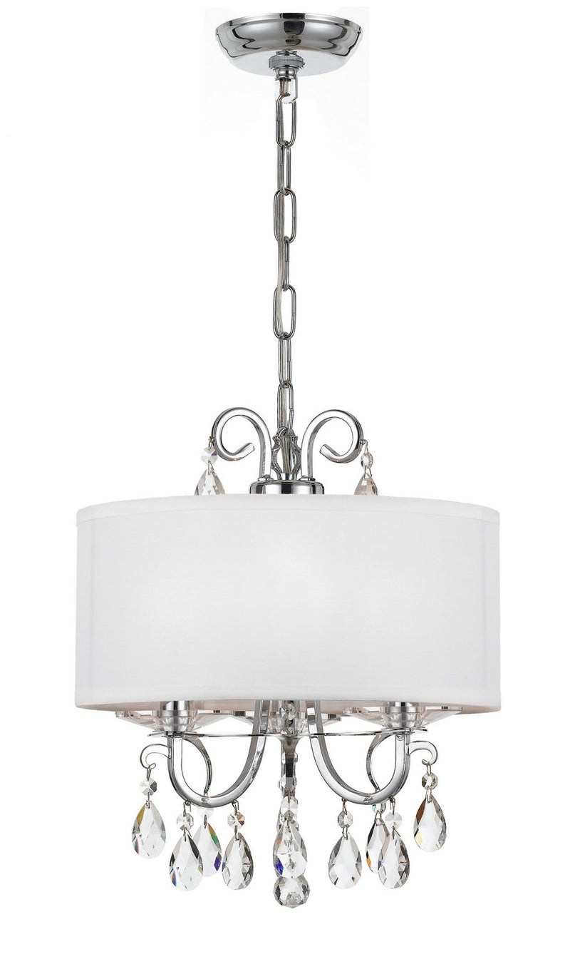 Crystorama 6623-CH-CL-S Othello Three Light Mini Chandelier Polished Chrome Main Image.jpg