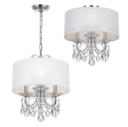 Crystorama 6623-CH-CL-SAQ Othello Three Light Mini Chandelier Polished Chrome Alternate Image 2.jpg