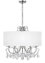 Crystorama 6625-CH-CL-S Othello Five Light Chandelier Polished Chrome Alternate Image 2.jpg