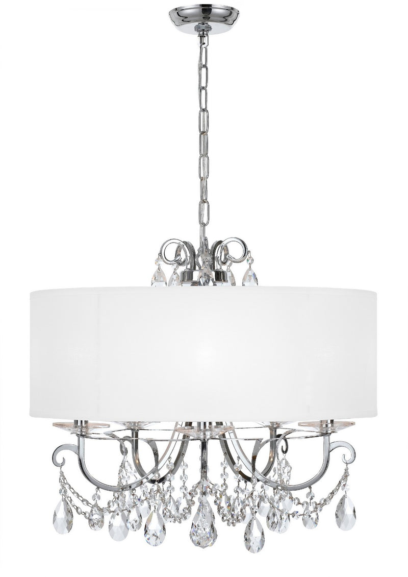 Crystorama 6625-CH-CL-S Othello Five Light Chandelier Polished Chrome Alternate Image 2.jpg