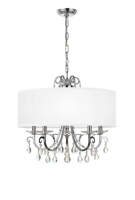 Crystorama 6625-CH-CL-S Othello Five Light Chandelier Polished Chrome Main Image.jpg