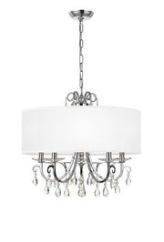 Crystorama 6625-CH-CL-SAQ Othello Five Light Chandelier Polished Chrome Main Image.jpg