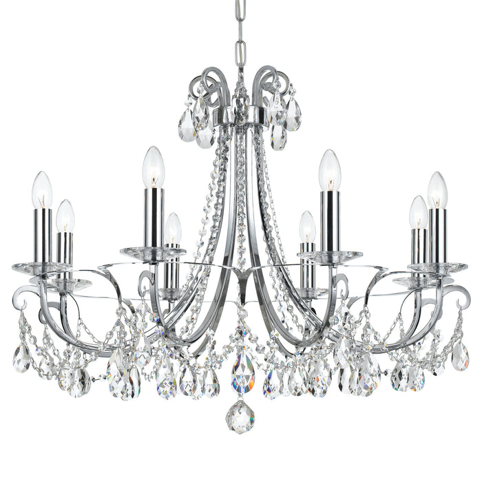 Crystorama 6828-CH-CL-S Othello Eight Light Chandelier Polished Chrome Main Image.jpg