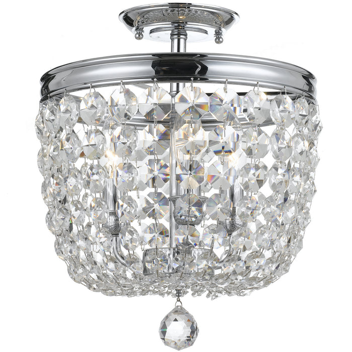 Crystorama 783-CH-CL-S Archer Three Light Semi Flush Mount Polished Chrome Main Image.jpg