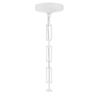 Crystorama 8683-MT-GA Alston One Light Chandelier Matte White / Antique Gold Alternate Image 2.jpg