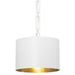 Crystorama 8683-MT-GA Alston One Light Chandelier Matte White / Antique Gold Main Image.jpg