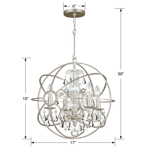 Crystorama 9025-OS-CL-S Solaris Four Light Mini Chandelier Olde Silver Alternate Image.jpg