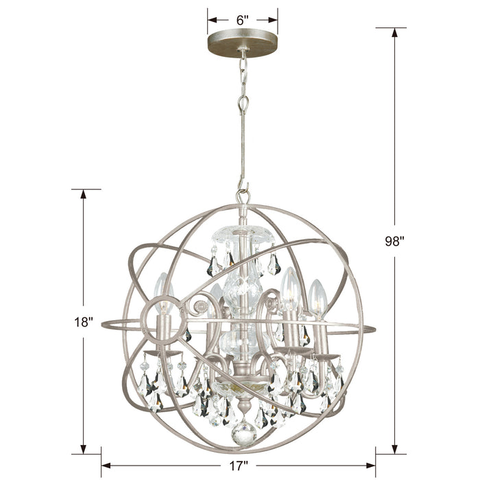 Crystorama 9025-OS-CL-S Solaris Four Light Mini Chandelier Olde Silver Alternate Image.jpg