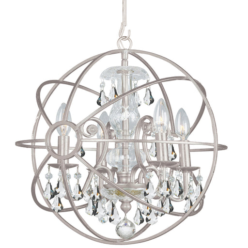 Crystorama 9025-OS-CL-S Solaris Four Light Mini Chandelier Olde Silver Main Image.jpg
