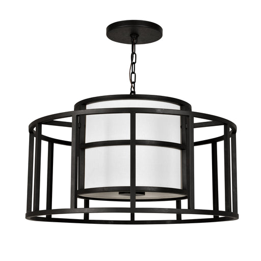 Crystorama 9595-MK Hulton Five Light Chandelier Matte Black Alternate Image.jpg