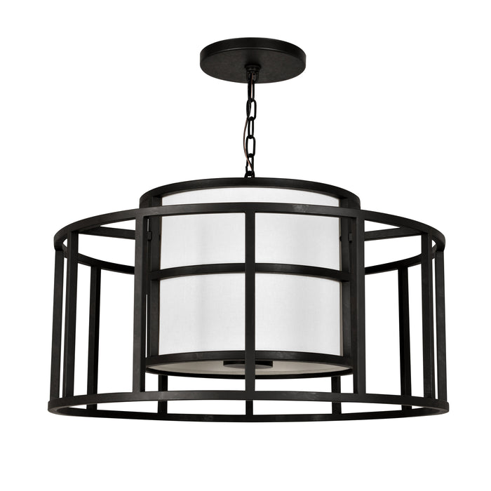 Crystorama 9595-MK Hulton Five Light Chandelier Matte Black Alternate Image.jpg