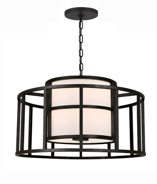 Crystorama 9595-MK Hulton Five Light Chandelier Matte Black Main Image.jpg