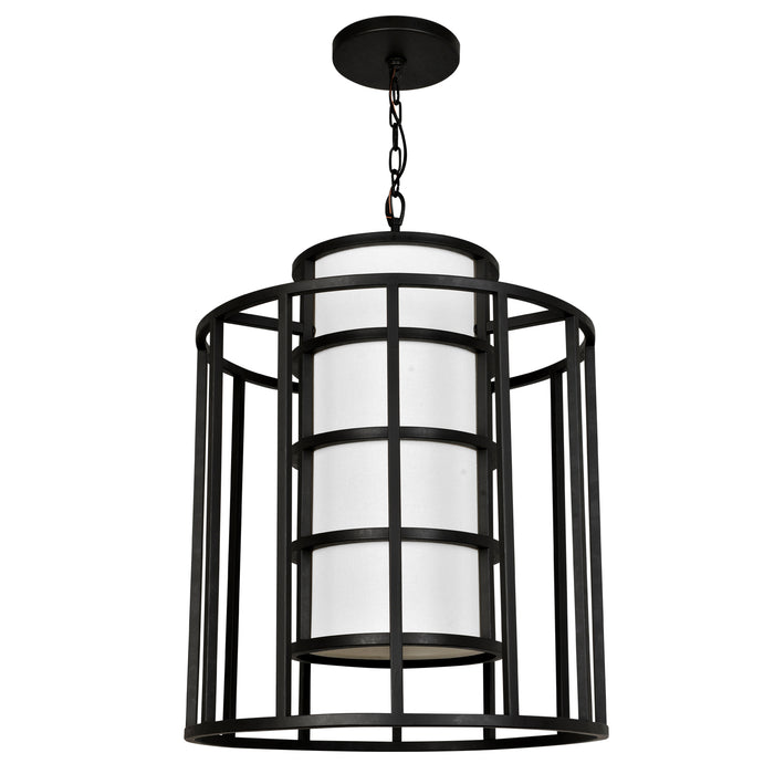 Crystorama 9597-MK Hulton Six Light Chandelier Matte Black Alternate Image.jpg