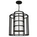 Crystorama 9597-MK Hulton Six Light Chandelier Matte Black Alternate Image.jpg