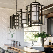 Crystorama 9597-MK Hulton Six Light Chandelier Matte Black Alternate Image 2.jpg