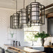 Crystorama 9597-MK Hulton Six Light Chandelier Matte Black Alternate Image 2.jpg