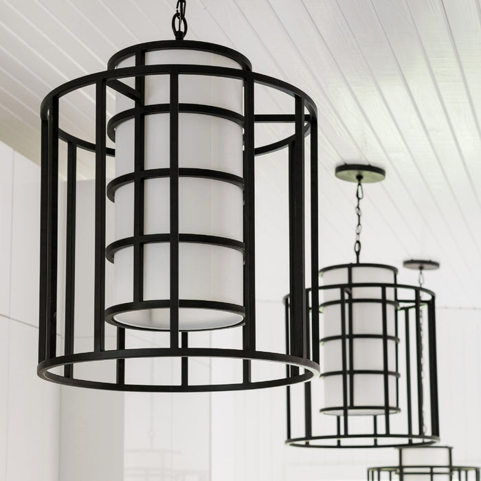 Crystorama 9597-MK Hulton Six Light Chandelier Matte Black Alternate Image 4.jpg
