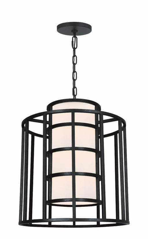 Crystorama 9597-MK Hulton Six Light Chandelier Matte Black Main Image.jpg