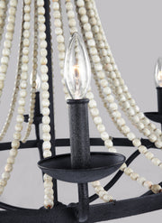 Visual Comfort Studio F3129/6DWZ/DWG Nori Six Light Chandelier, Dark Weathered Zinc / Driftwood Grey Alternate Image 2.jpg