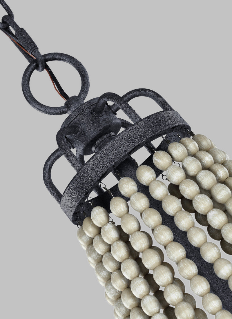 Visual Comfort Studio F3129/6DWZ/DWG Nori Six Light Chandelier, Dark Weathered Zinc / Driftwood Grey Alternate Image 4.jpg