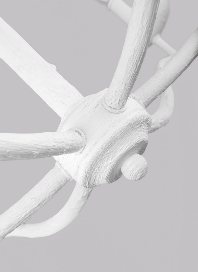 Visual Comfort Studio F3130/6PSW Annie Six Light Chandelier, Plaster White Alternate Image 4.jpg