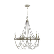 Visual Comfort Studio F3132/6FWO/DWW Beverly Six Light Chandelier, French Washed Oak / Distressed White Wood Main Image.jpg